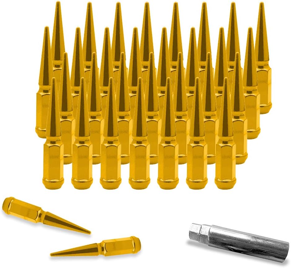 32 Spike Blue 1/2-20 Taper Lug Nuts A9042