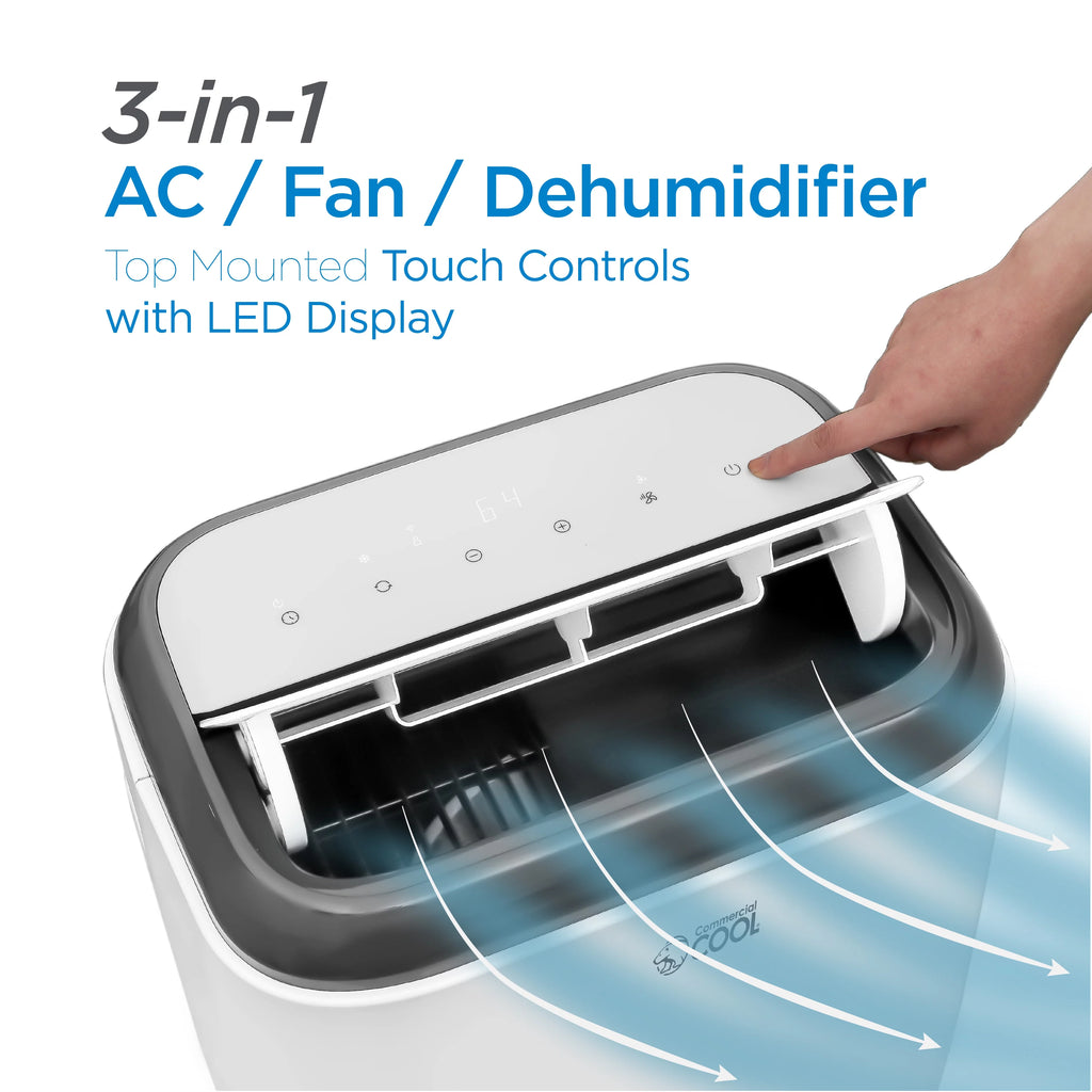 8,000 BTU Portable Air Conditioner with Remote Control, White T110810