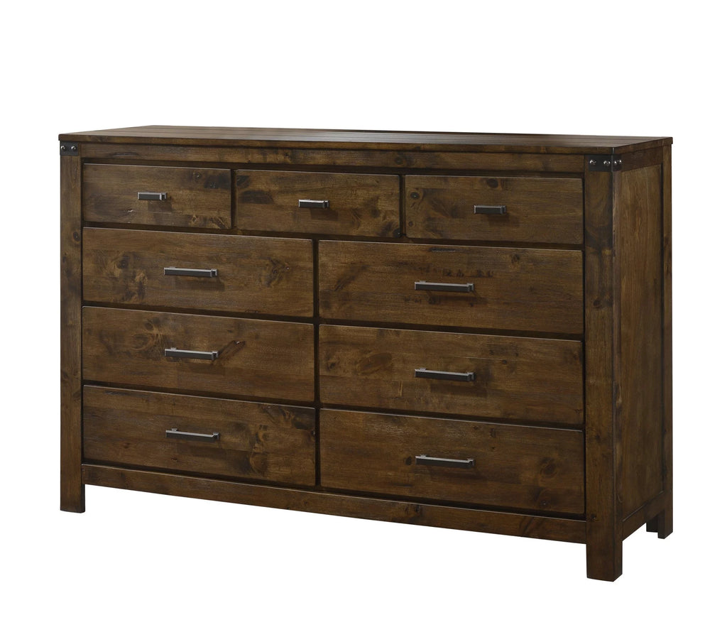 King Size Wooden Bed and 2 Nightstand Bedroom Set D60131