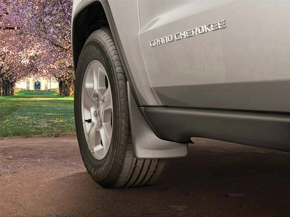 Black Splash Guard MudFlaps for 2007-2012 GMC Acadia, Front & Rear Set B4456