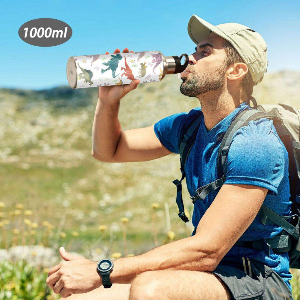 Stainless Steel Insulated Water Bottle with Straw Lid A484046