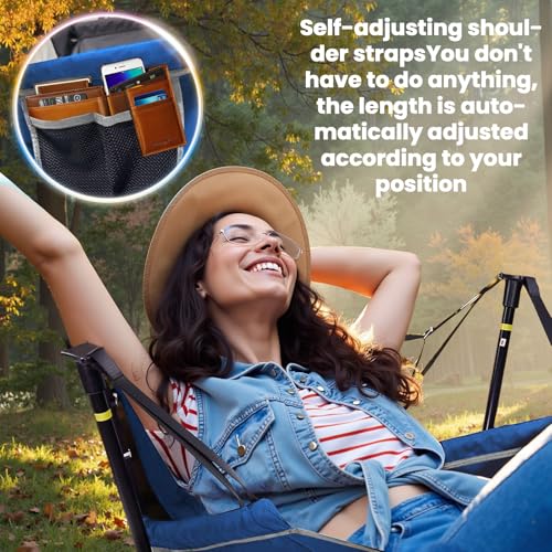 Blue Gray Swivel Reclining Camping Chair Z696784