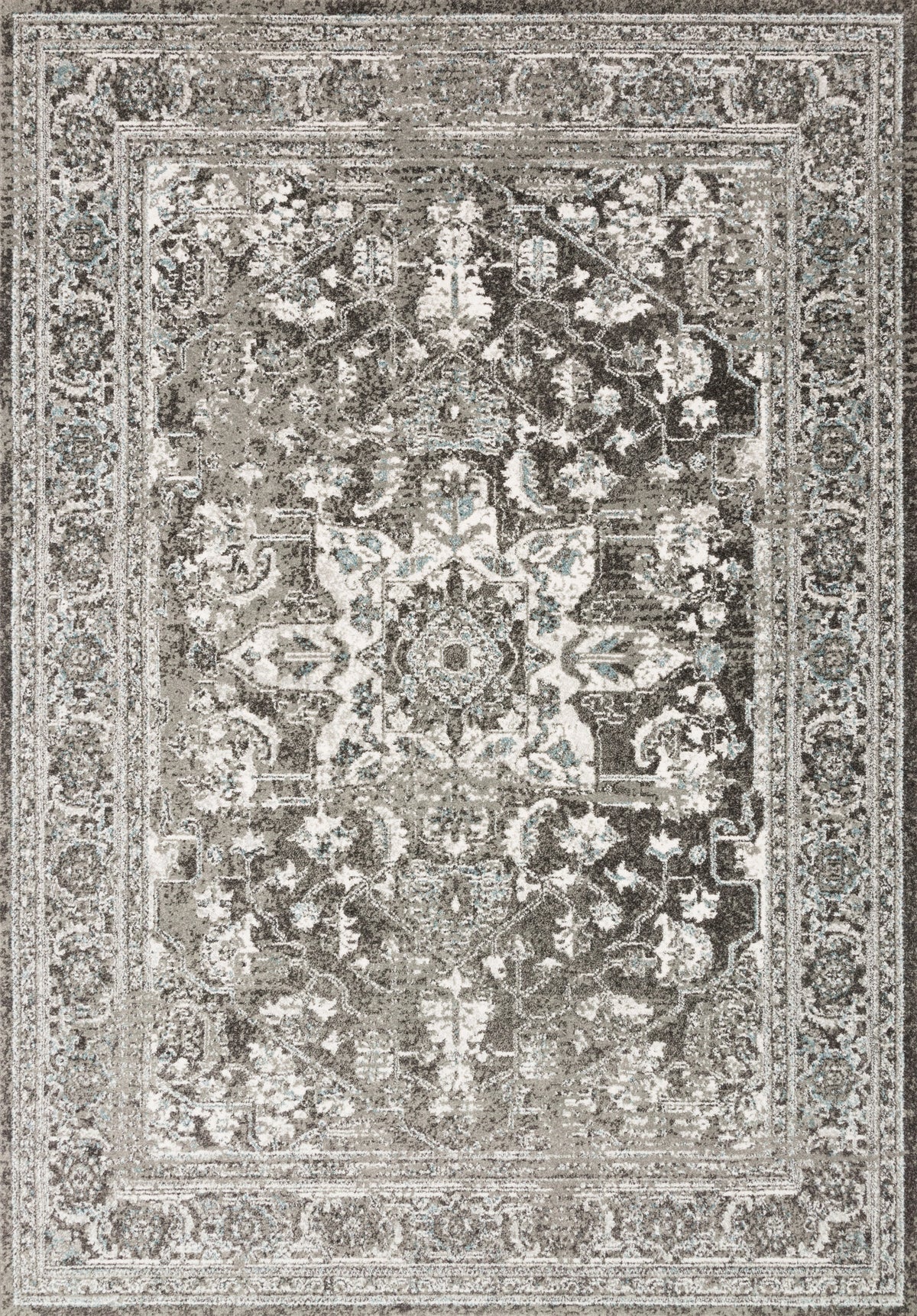 Charcoal Ivory Rug X4915