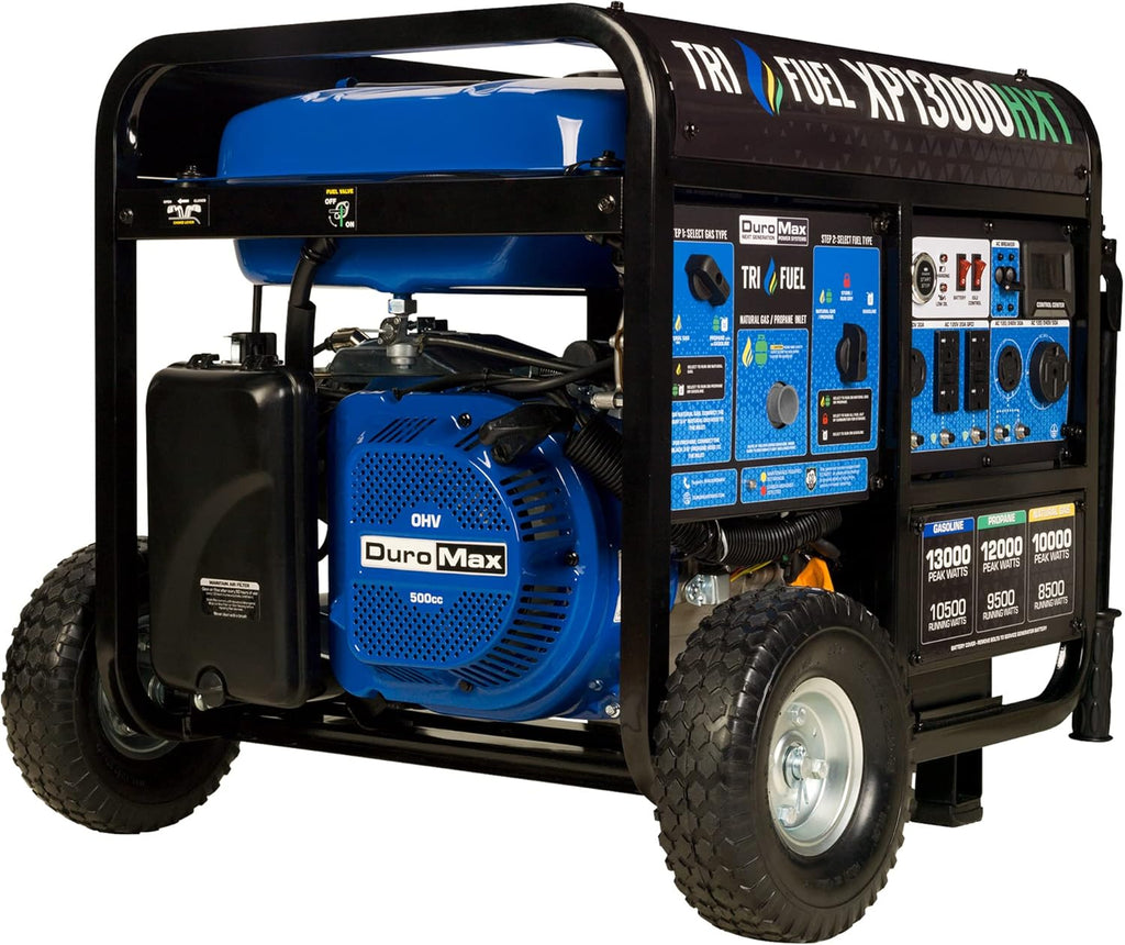 Dual Fuel Portable Generator 5500 Watt Electric Start with CO Alert F86149