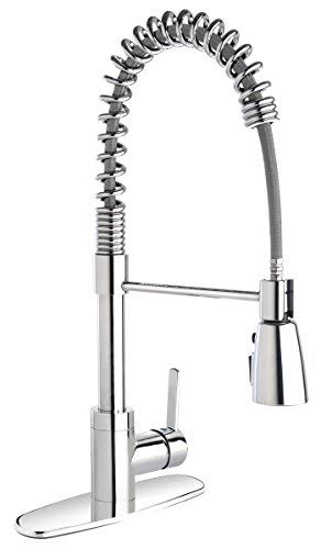 Chrome Double Strainer Kitchen Kit with Commercial Style Faucet U517