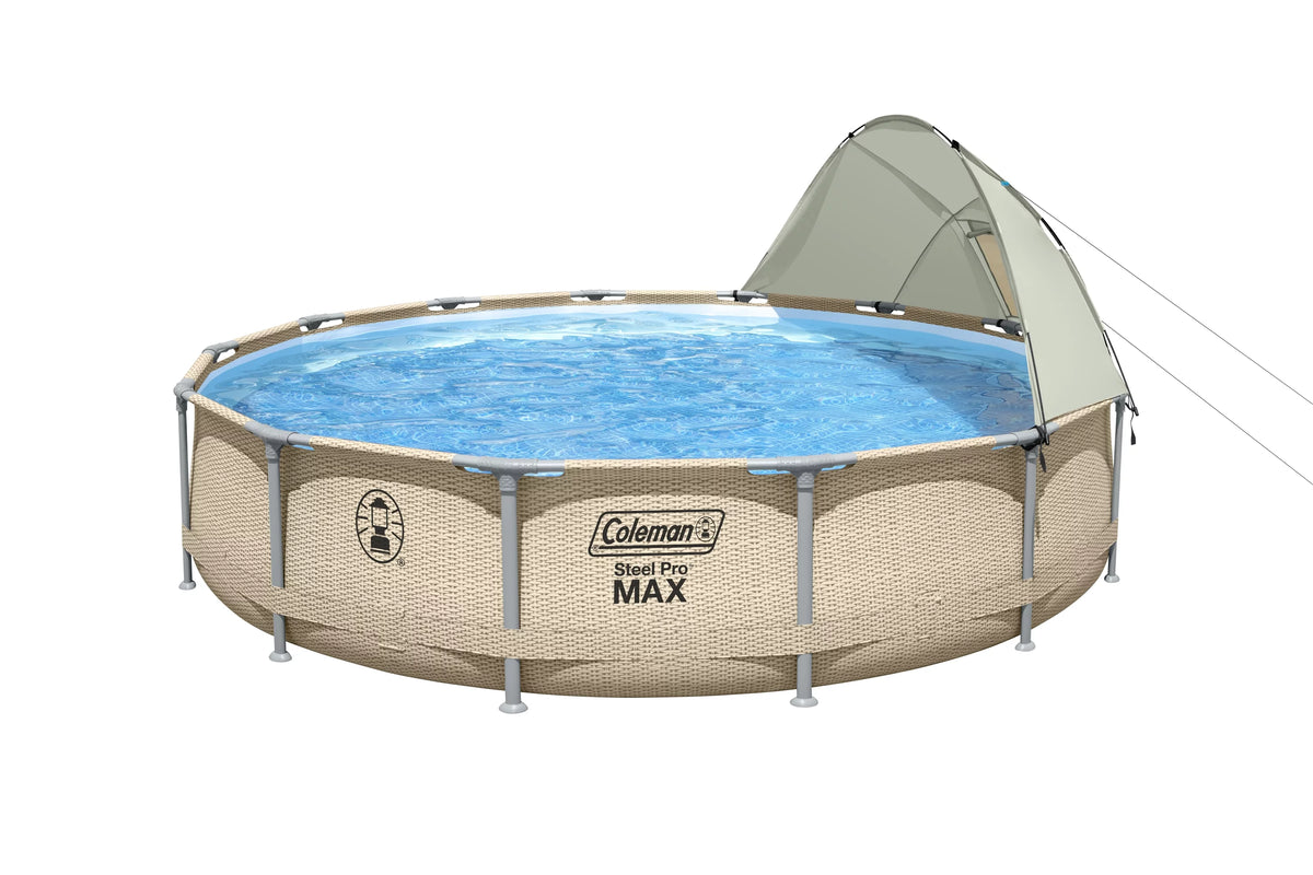 Round Metal Frame Above Ground Pool Set W8354