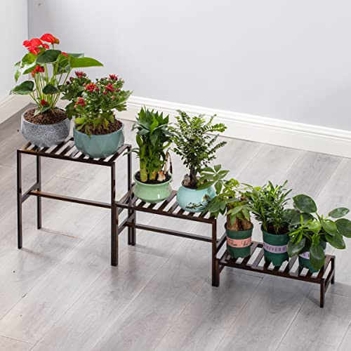 Bamboo 3-Tier Ladder Plant Stand A988195