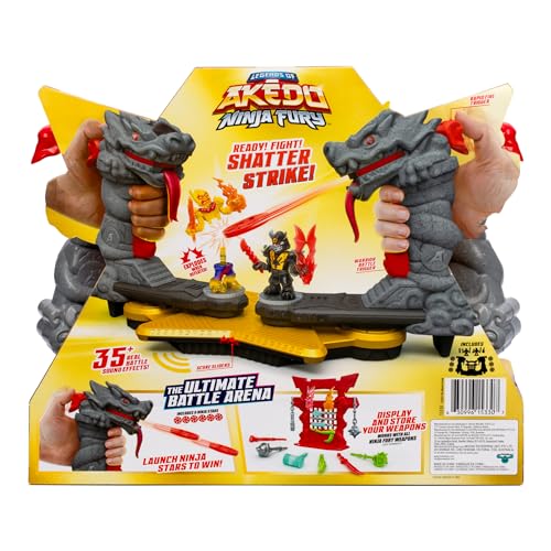 Ninja Star Battle Arena with 2 Exclusive Warriors, Weapons Rack, 6 Ninja Star Discs C386743