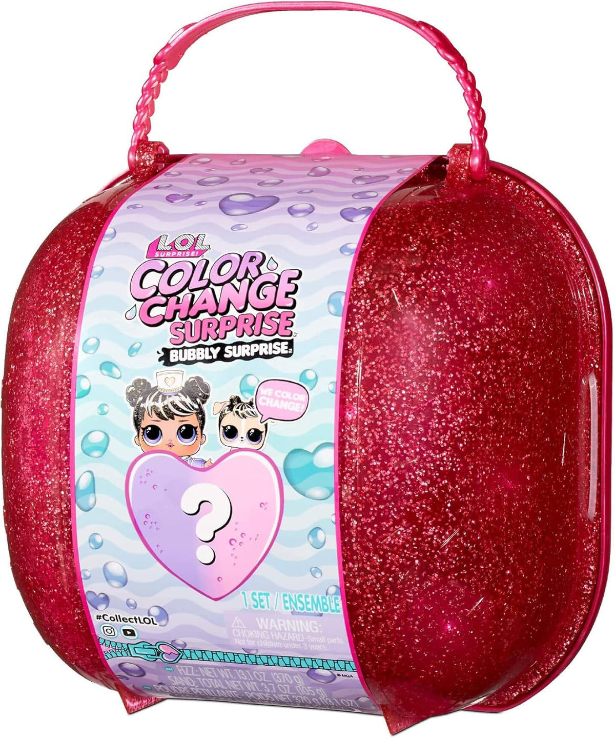Color Change Bubbly Surprise (Pink) Doll & Pet Collectible Playset J6777