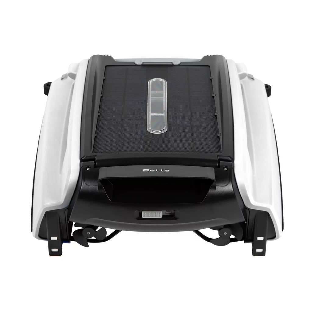White Solar Powered Smart Robotic Pool Skimmer B630