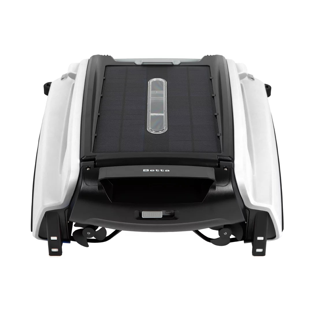 White Solar Powered Smart Robotic Pool Skimmer B630