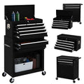 8-Drawer Rolling Metal Tool Chest with Lockable Drawer (BLACK) Z963