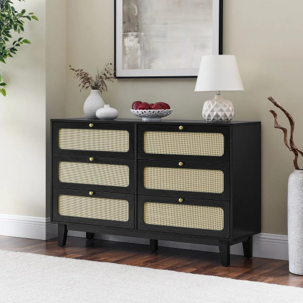 Wooden Six-Drawer Dresser X61370