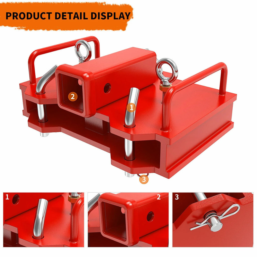 2'' Forklift Trailer Hitch Receiver Tow Hitch Y3056