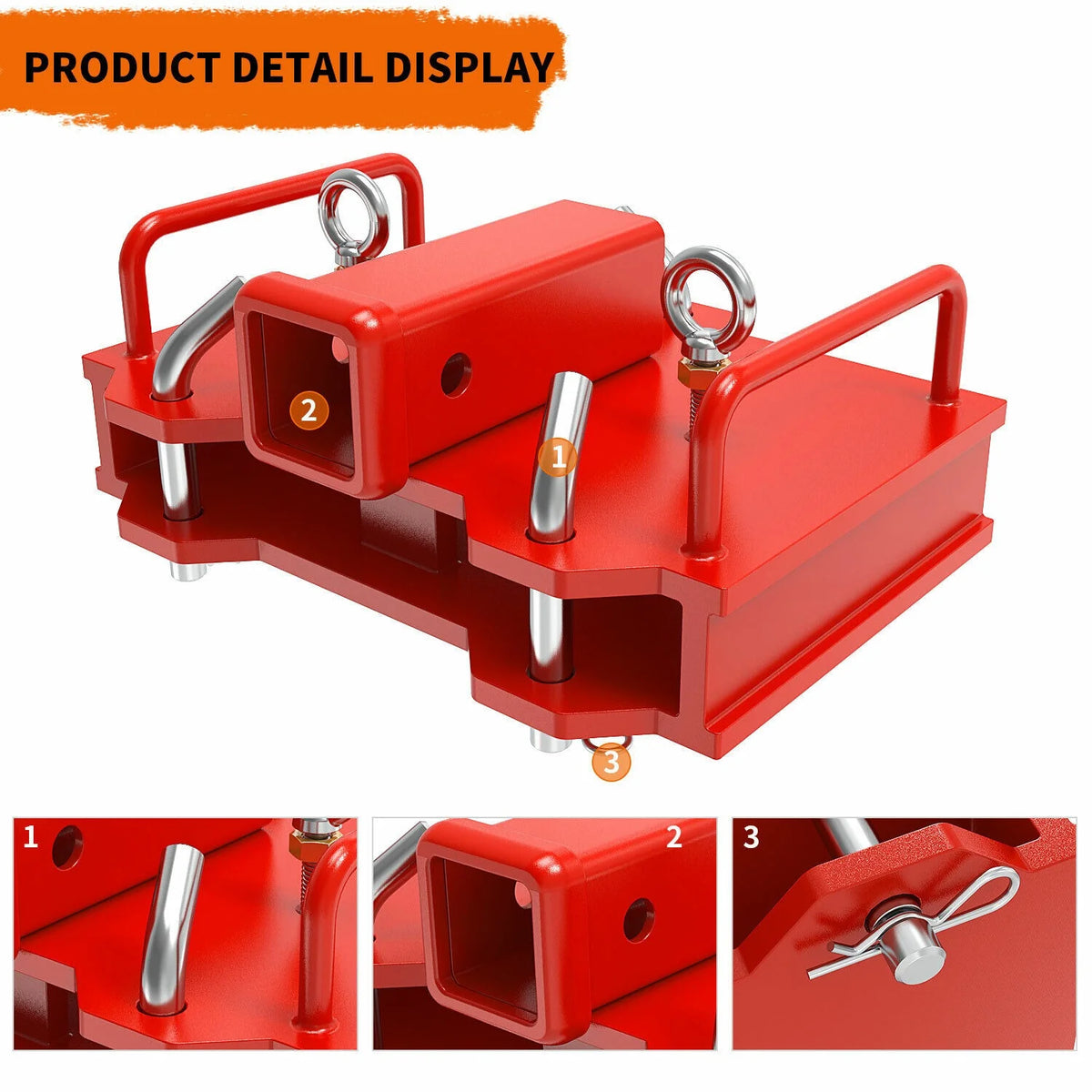 2'' Forklift Trailer Hitch Receiver Tow Hitch Y3056
