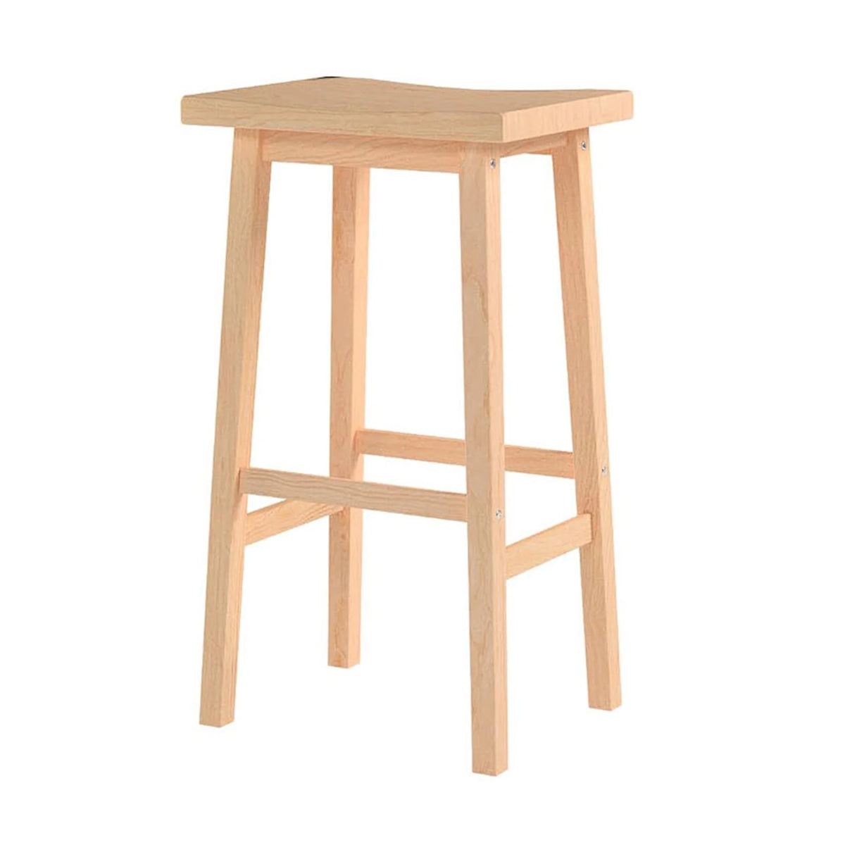 Natural 29In Wood Kitchen Counter Stools 5 Pack B33889