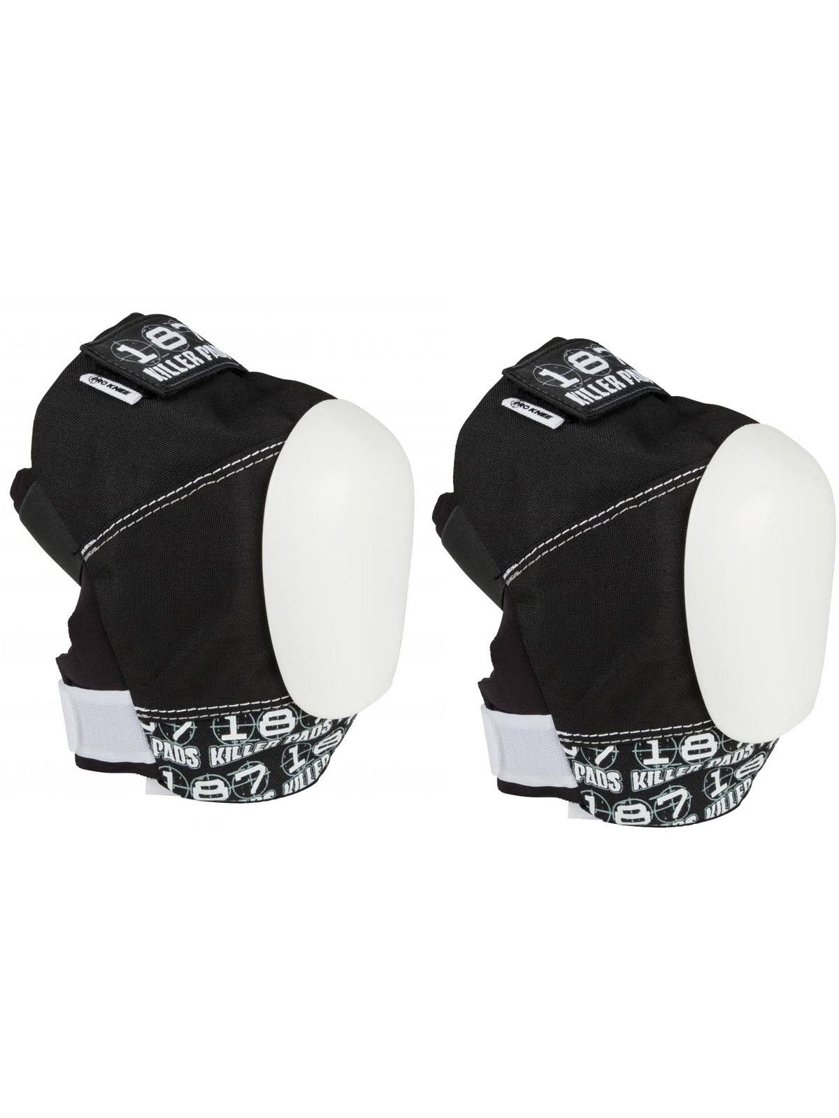 Black White Skateboard Knee Pads Q451