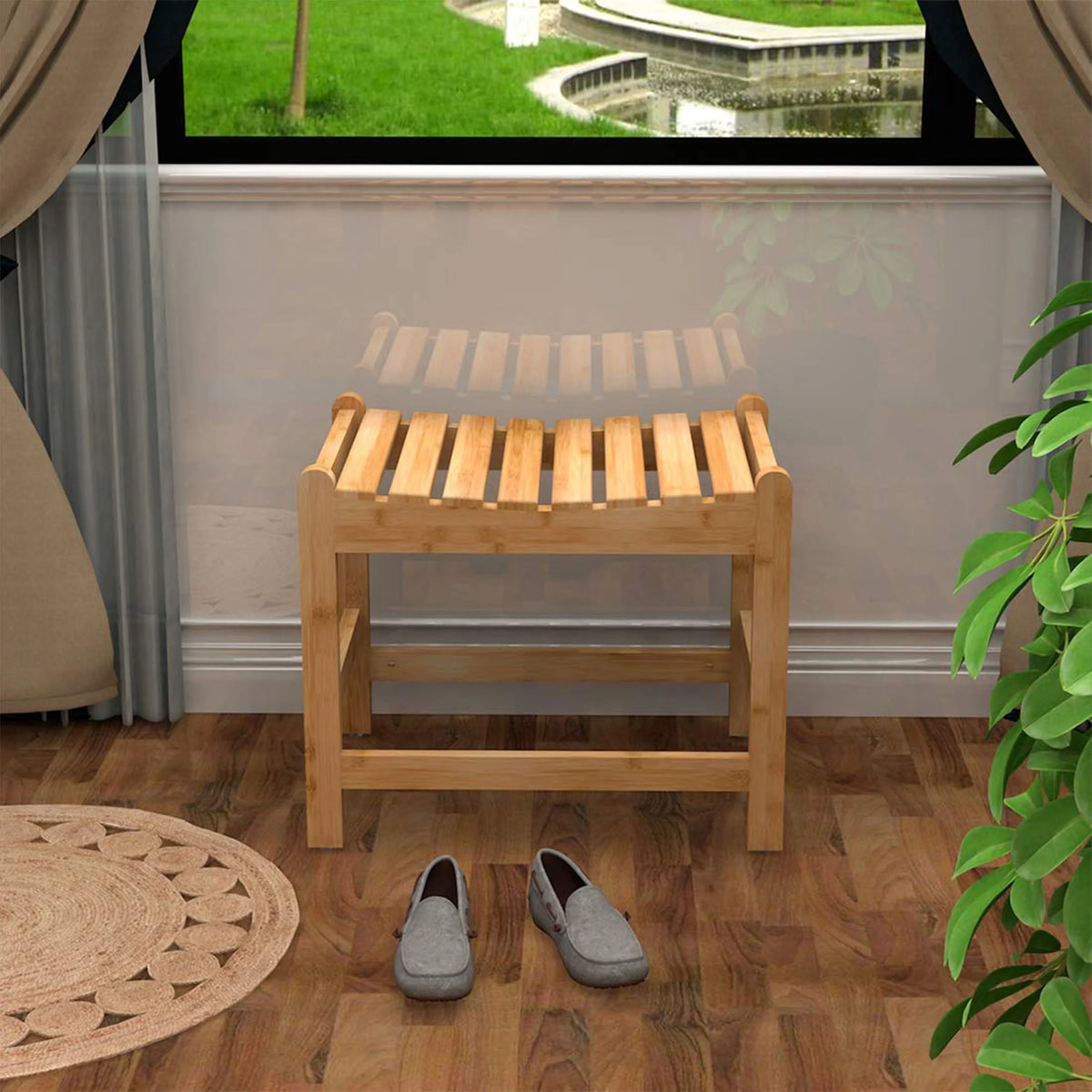 Bamboo Shower Bench Z618484