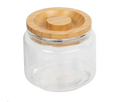 Glass Jar with Wooden Lid J459698