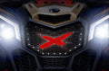 Steel LED Grille Satin Black + Red D579