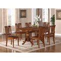 9pc Wooden Table with Double Pedestal O3742