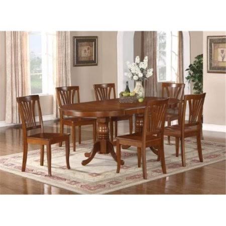 9pc Wooden Table with Double Pedestal O3742