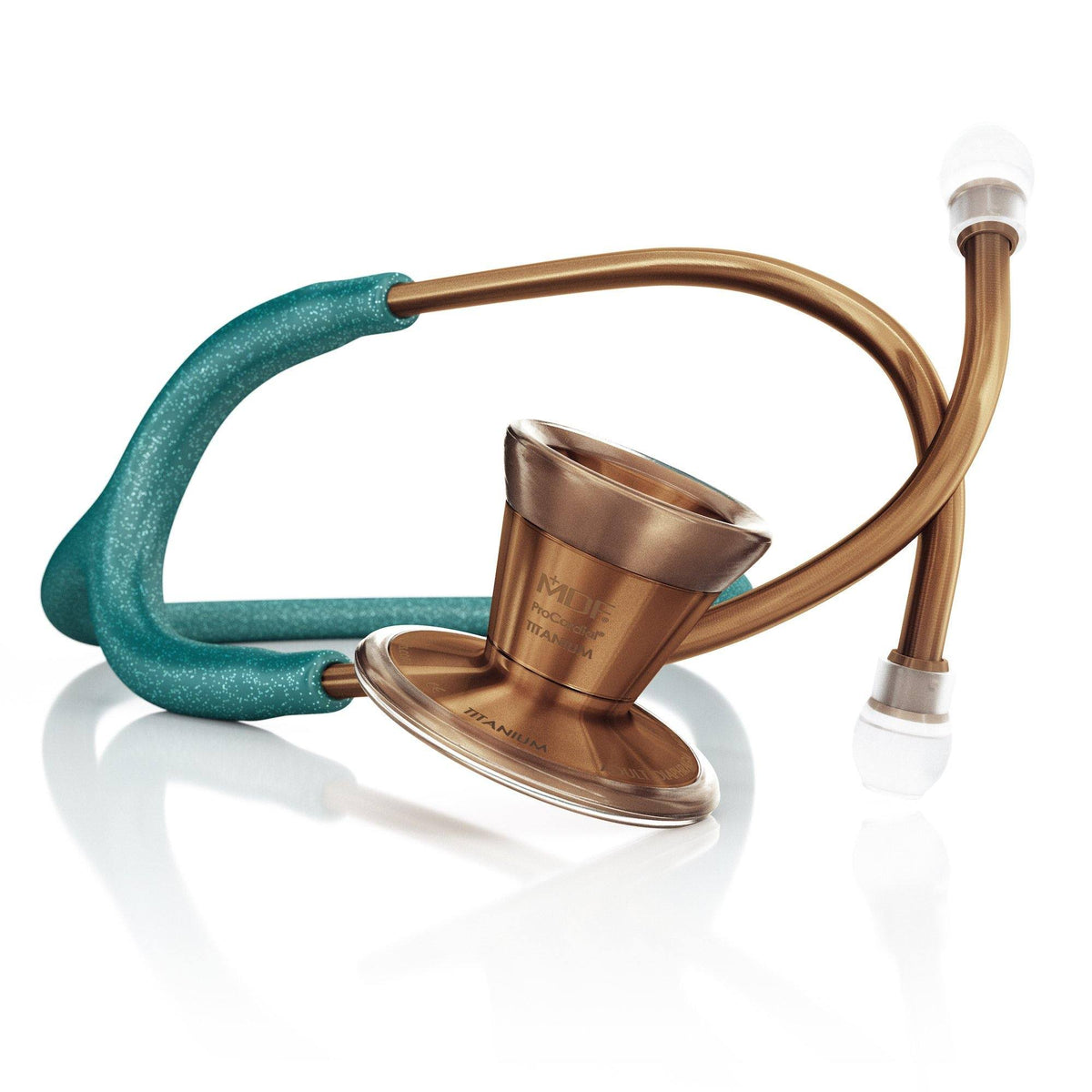 Green Glitter Titanium Cardiology Stethoscope S483