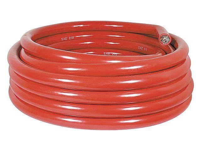 2/0 AWG 25 ft 60V PVC Red Battery Cable E68927