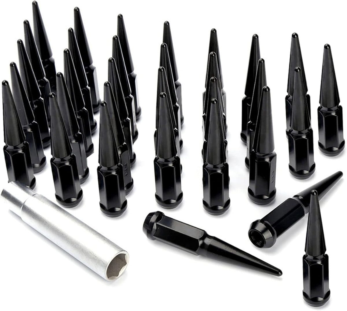 32 Spike Blue 1/2-20 Taper Lug Nuts A9042