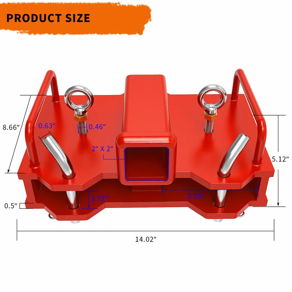 2'' Forklift Trailer Hitch Receiver Tow Hitch Y3056