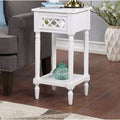 White End Table with Storage L497971
