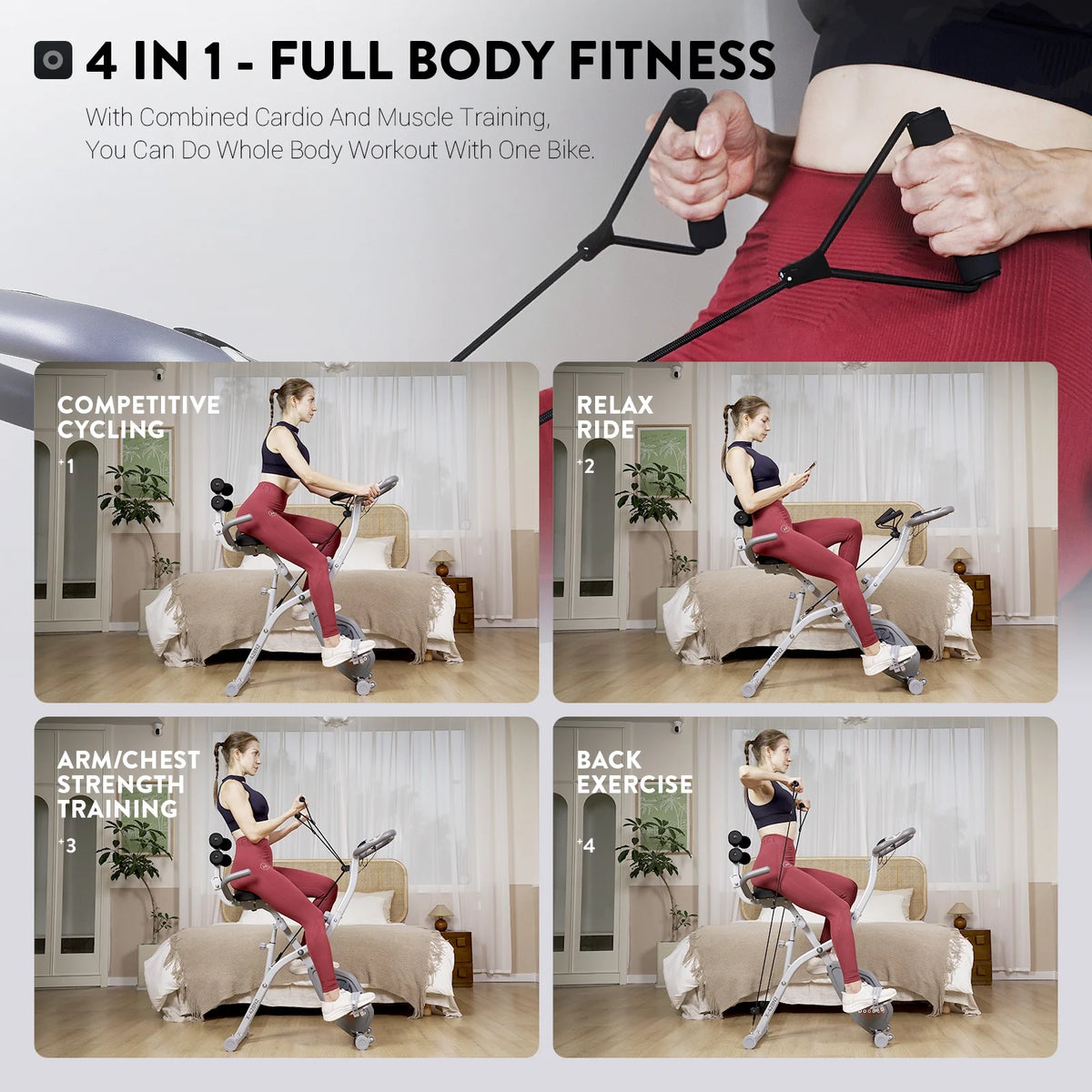 Foldable Magnetic Exercise Bike A200588
