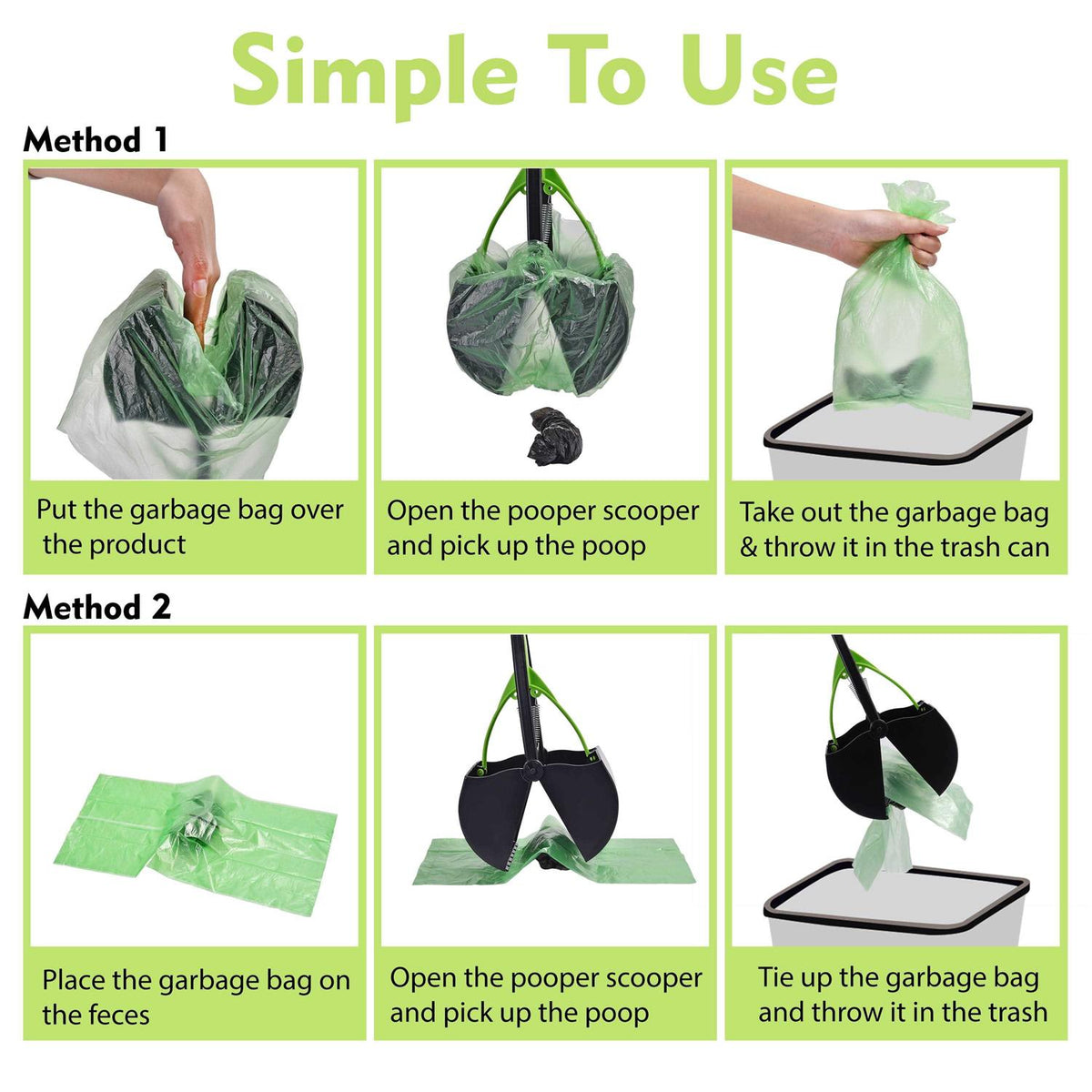 Portable Dog Pooper Scooper with Long Handle T75024