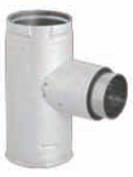 Black PelletVent Pro Increaser Tee Clean-Out Cap L1244