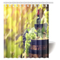 Fabric Bathroom Shower Curtain Set with Hooks, 60 X 72 Inches R9754