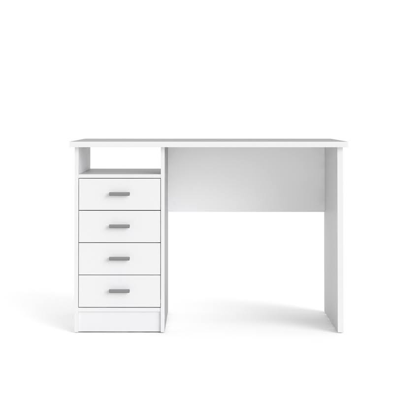 White Wooden Writing Desk Set I17917