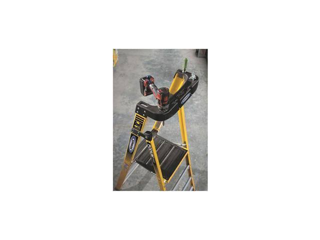 Podium 8-ft Fiberglass Type IAA Step Ladder Y53878