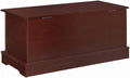 Warm Brown Cedar Lined Wood Storage Blanket Chest Trunk S785484