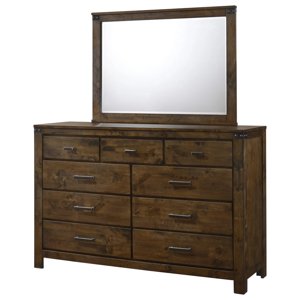 King Size Wooden Bed and 2 Nightstand Bedroom Set D60131