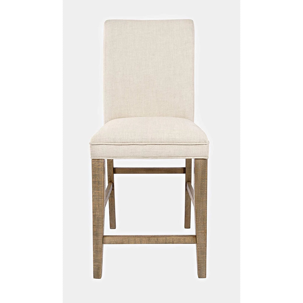 Solid Wood Upholstered Counter Height Stool Set of 2 A738