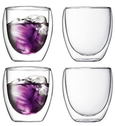 Double Wall Insulated Glasses Set of 4, 8.5 Ounces E73580