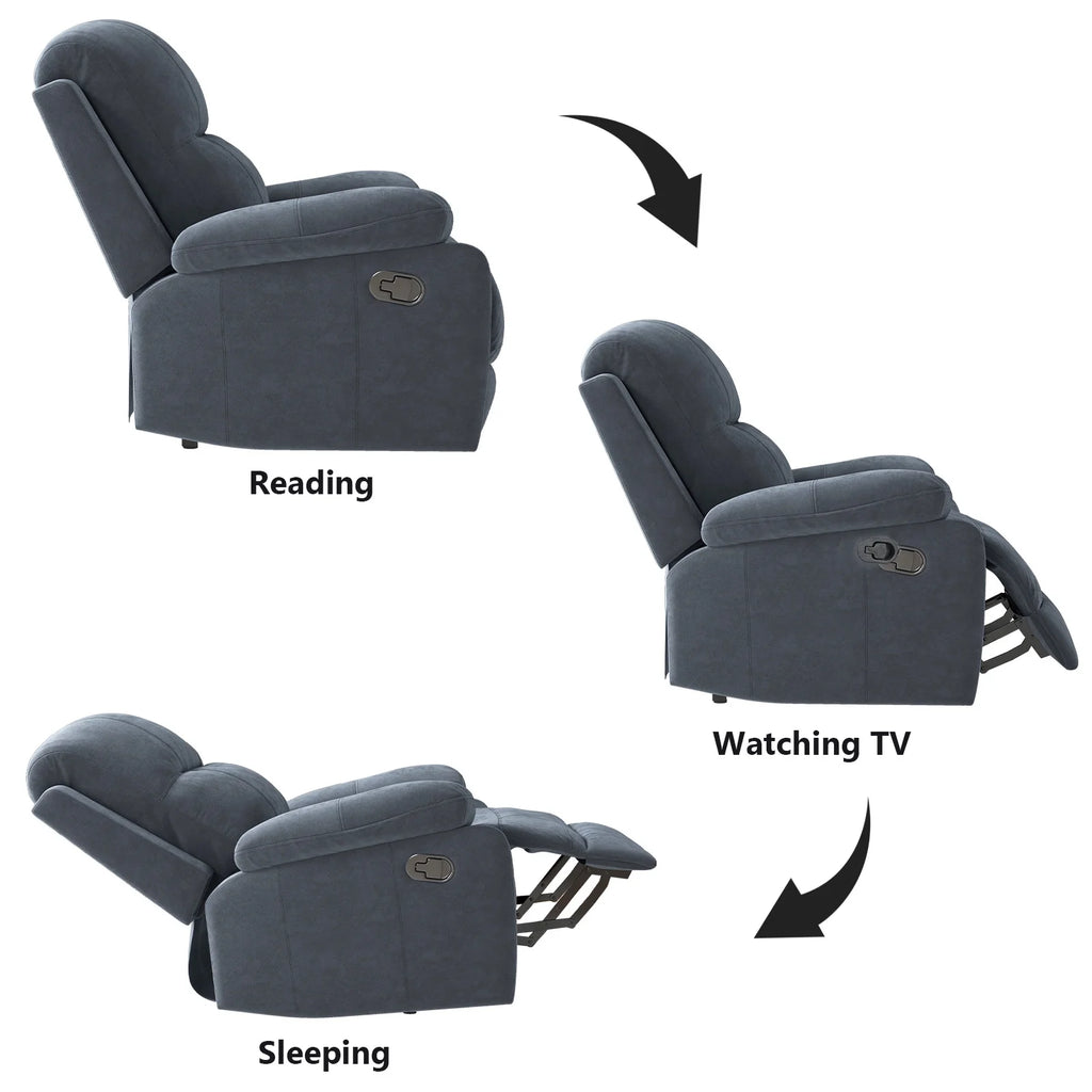 Gray Fabric Recliner Chair I70796