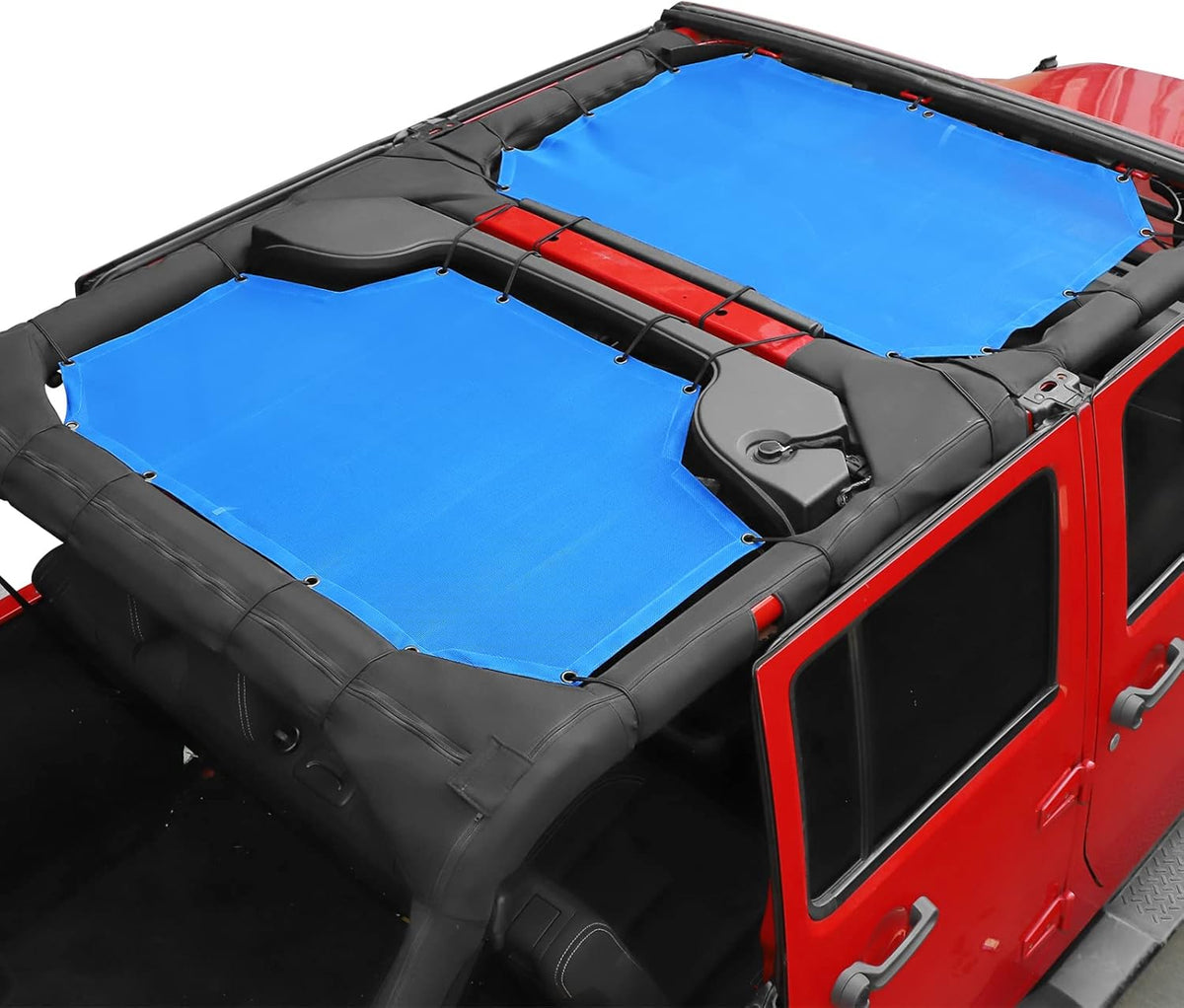 Jeep Wrangler JK Unlimited 4 Door Front & Rear 2 Piece Sun Shade Mesh N39666