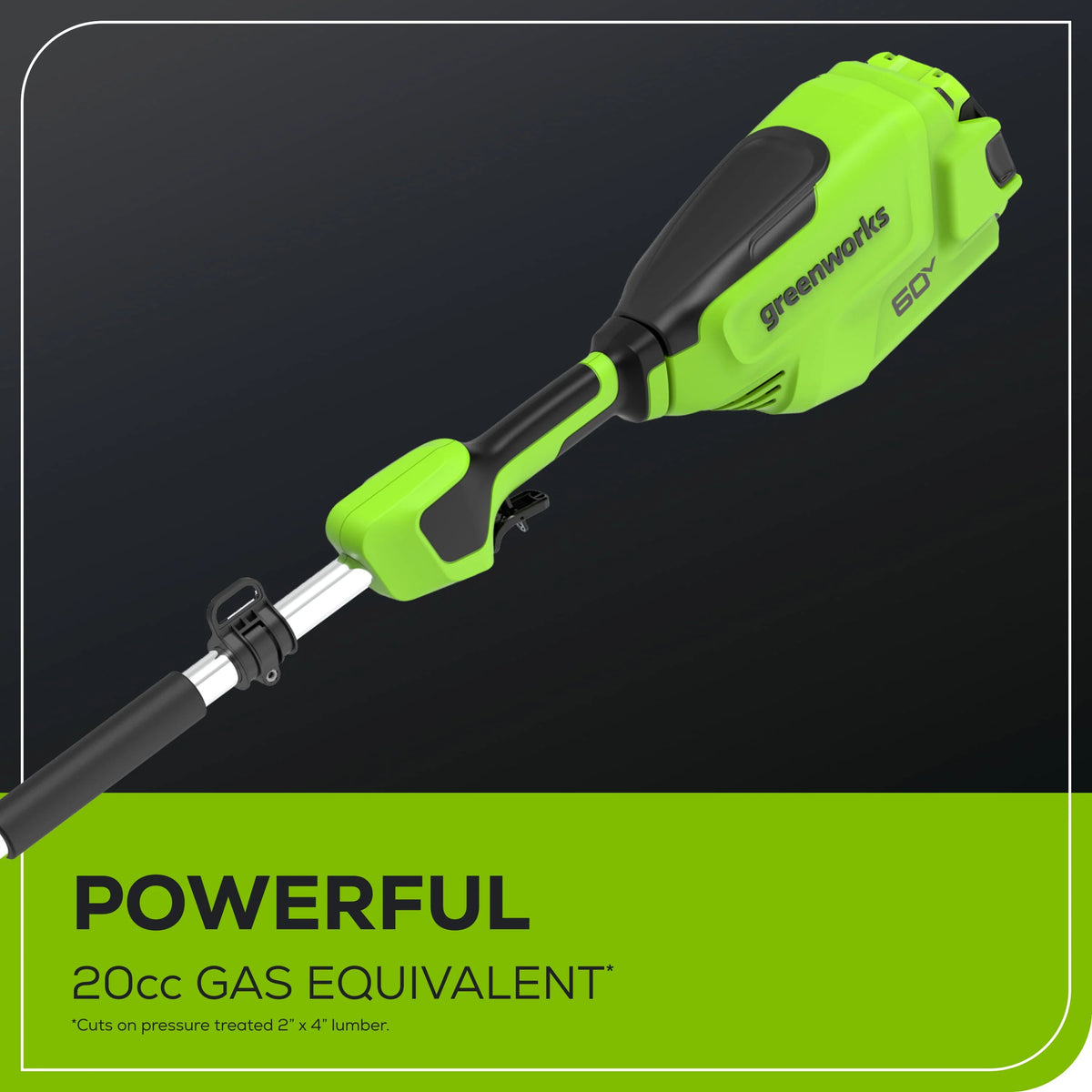 60V 10 Pole Saw with 2.0 Ah Battery & 3 Amp Charger Q404083