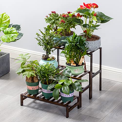 Bamboo 3-Tier Ladder Plant Stand A988195