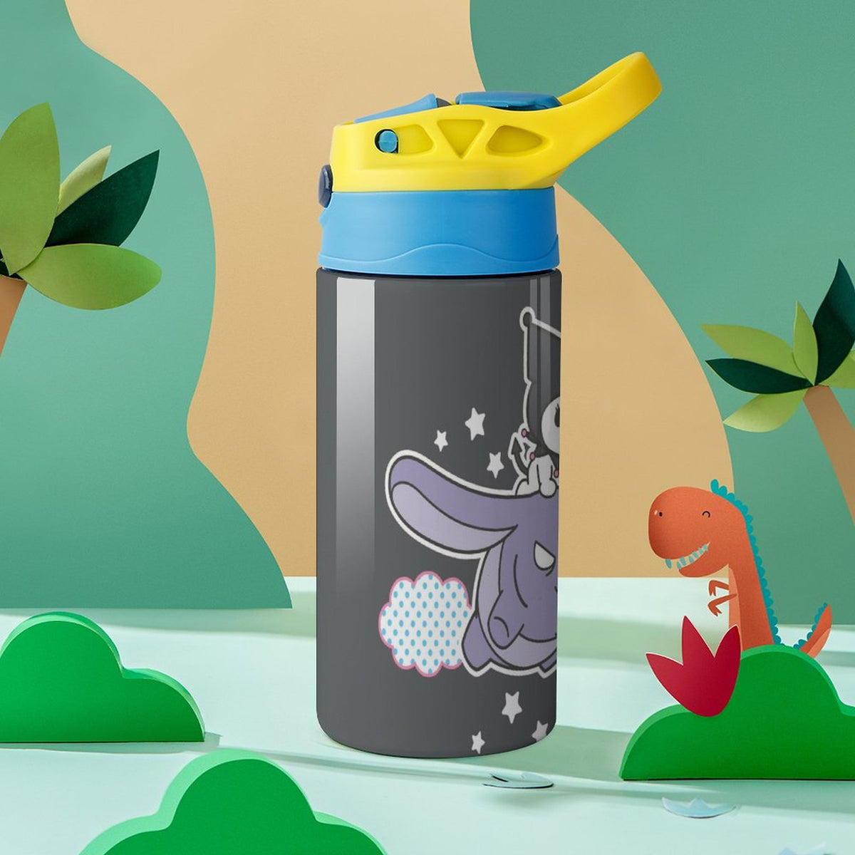 Children's Vacuum Insulated Stainless Steel Water Bottle With Straw W8121