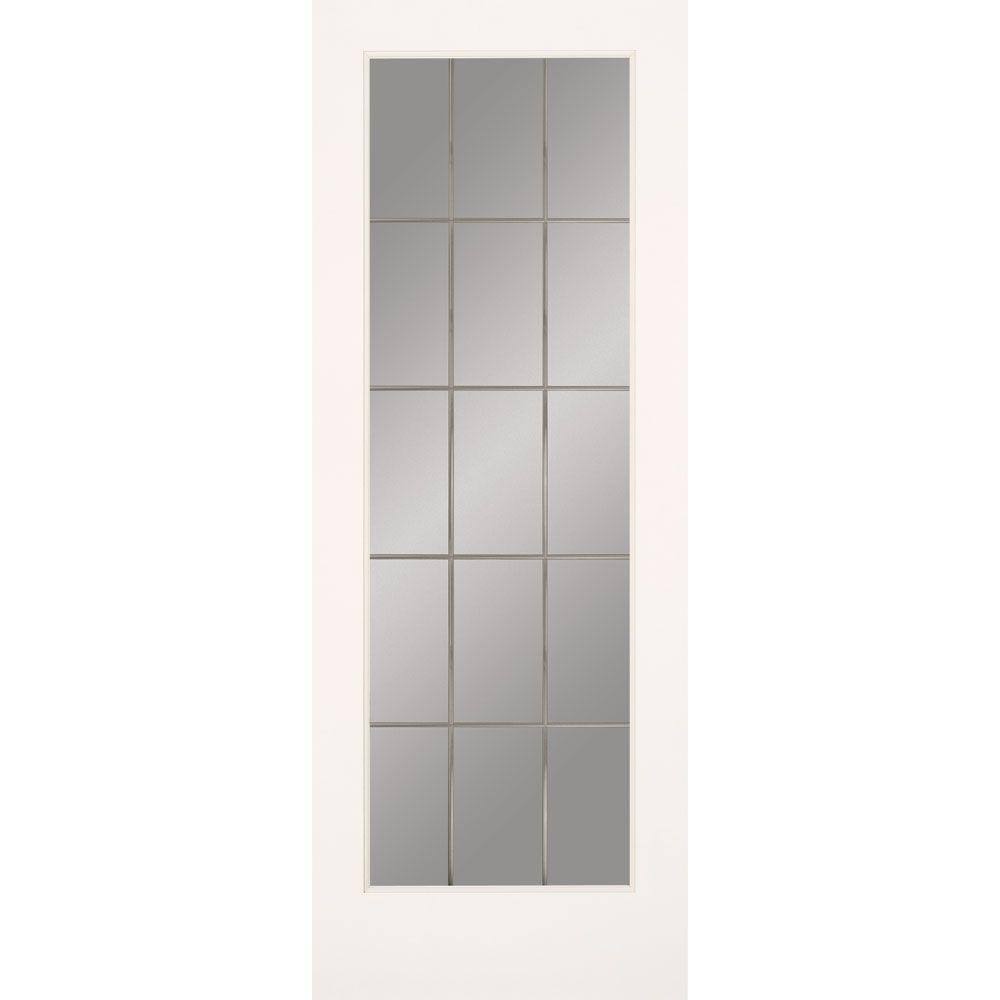 36 in. x 80 in. Primed MDF Interior Door Slab L258