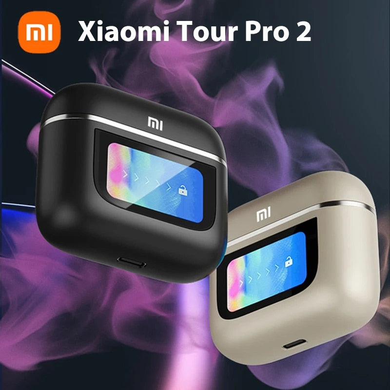 Wireless Bluetooth Headphones with ANC and LCD Touch Screen C483
