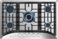 30" Gas Cooktop with 5 Sealed Burners in Stainless Steel R456624