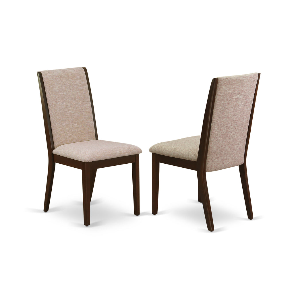 7-piece Wood Dining Set in Walnut/Light Tan S73468